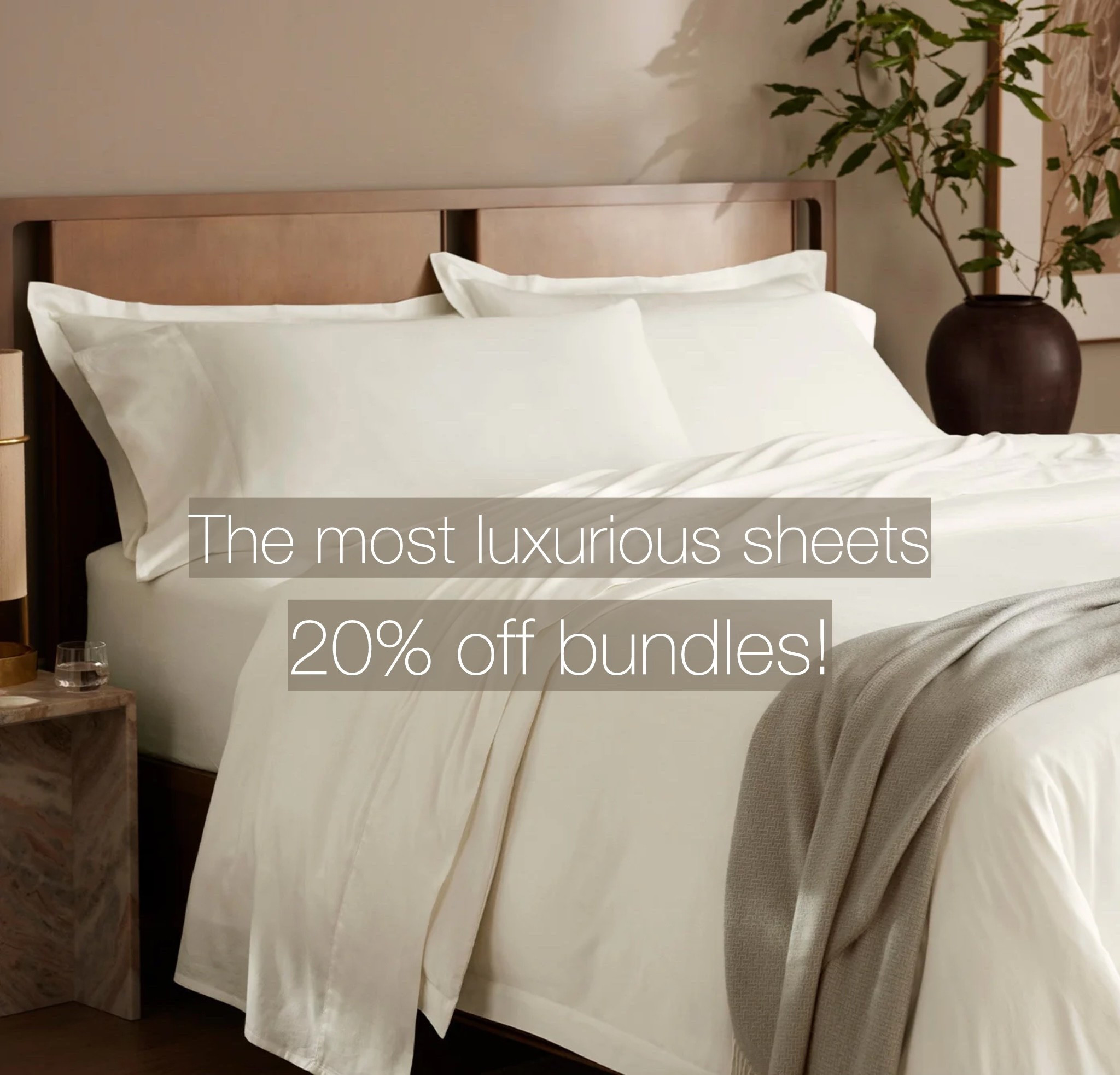 These sheets are AMAZING and hardly ever go on sale! You can get 20% off a bundle or a build your own!

#LTKSaleAlert #LTKHome #LTKselfcare