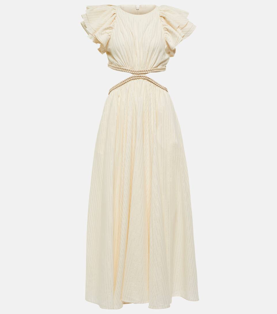 Anneke striped cotton voile cutout maxi dress | Mytheresa (UK)