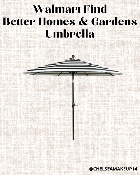 Better Homes & Gardens Stripe Umbrella // Home Find // Patio // Walmart 

#LTKhome