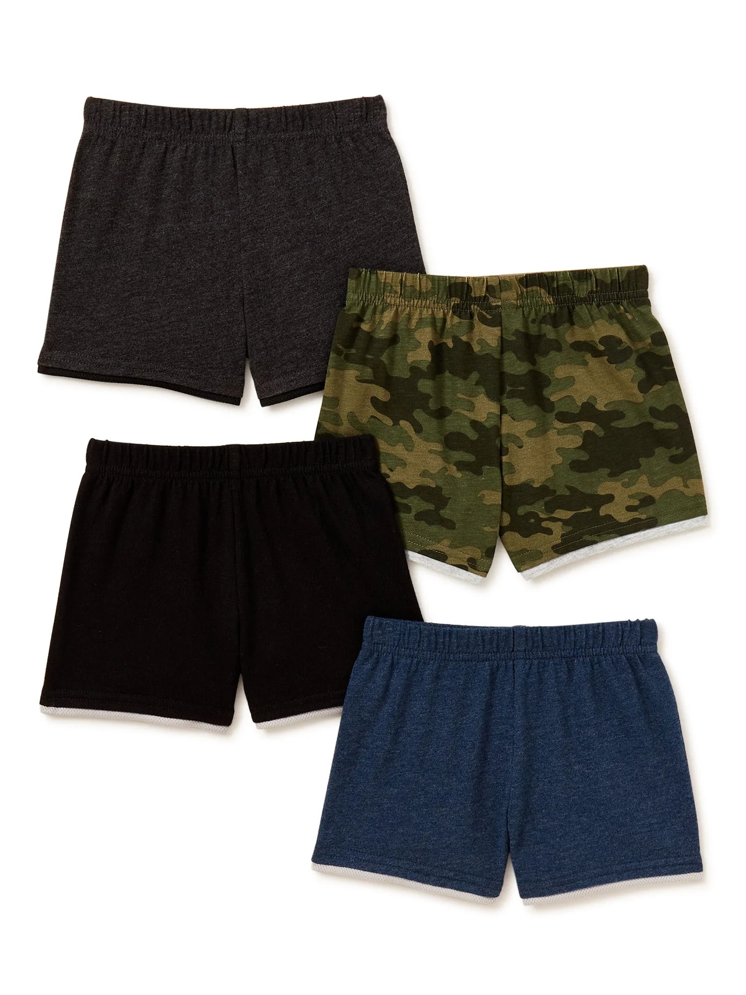 Garanimals Baby Boys Jersey Shorts Multipack, 4-Pack (0-24 Months) | Walmart (US)