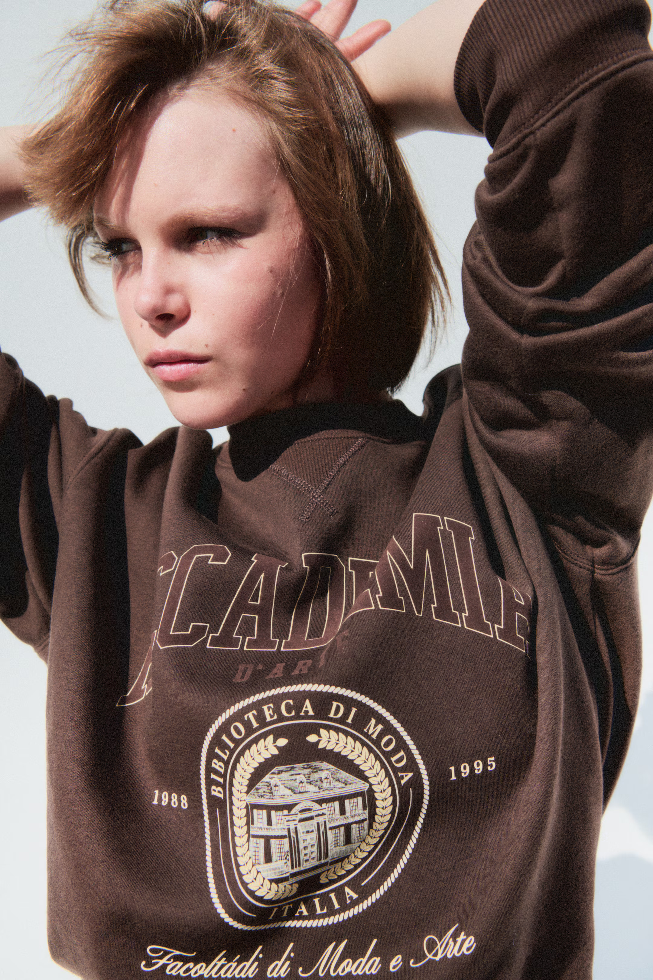 Sweatshirt with Text Motif | H&M (US + CA)