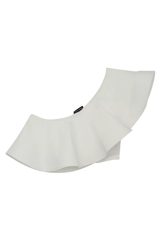 Drama Ruffle One Shoulder Bikini Top | Karen Millen UK + IE + DE + NL