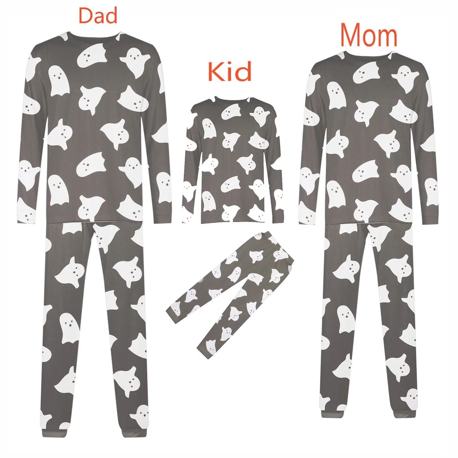 SDJMa Family Outfit Round-Neck Long Sleeve Halloween Skull Printing Pyjama Set For Women - Walmar... | Walmart (US)