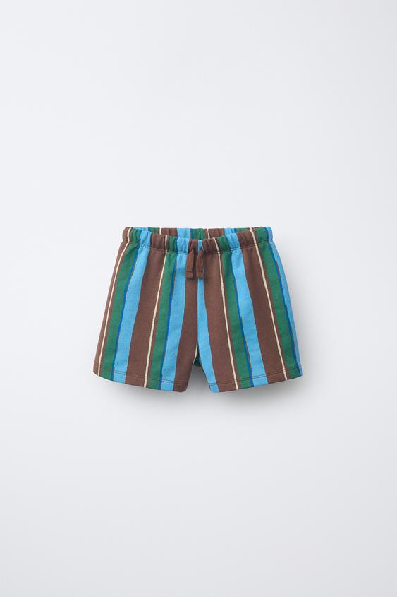 MULTICOLOR STRIPED SHORTS | Zara US