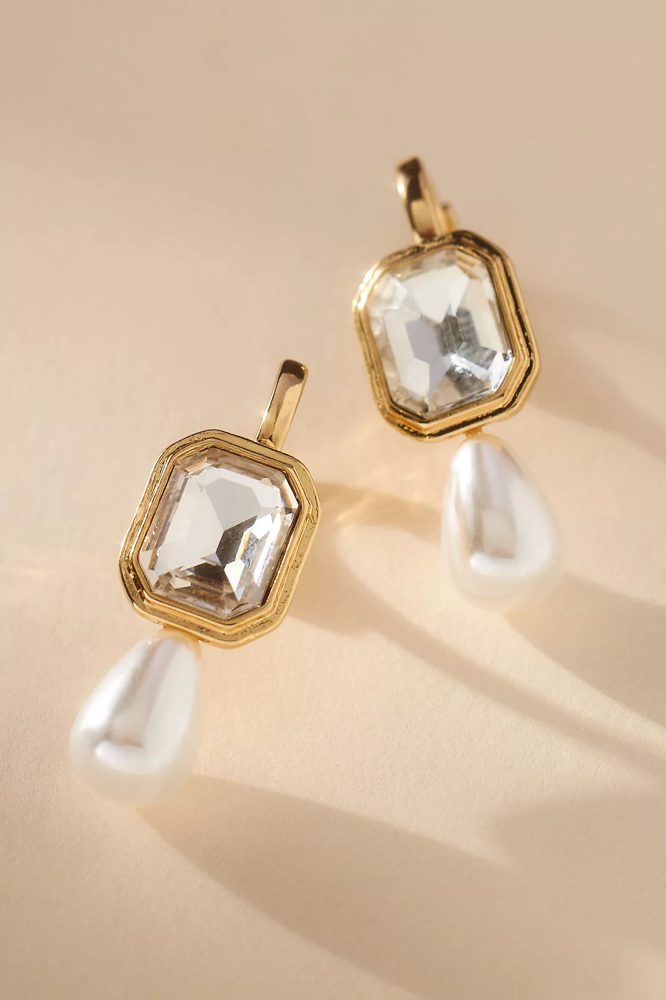 Crystal & Pearl Drop Earrings | Anthropologie (EU)