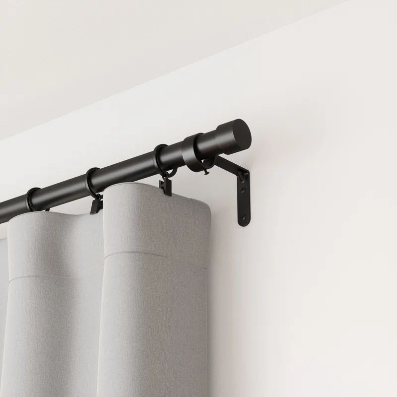 Adjustable 120" to 180" 1" Single Curtain Rod | Wayfair North America