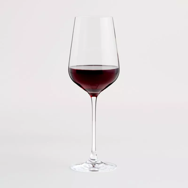 Camille 23-Oz. Long-Stem Wine Glass - Red + Reviews | Crate & Barrel