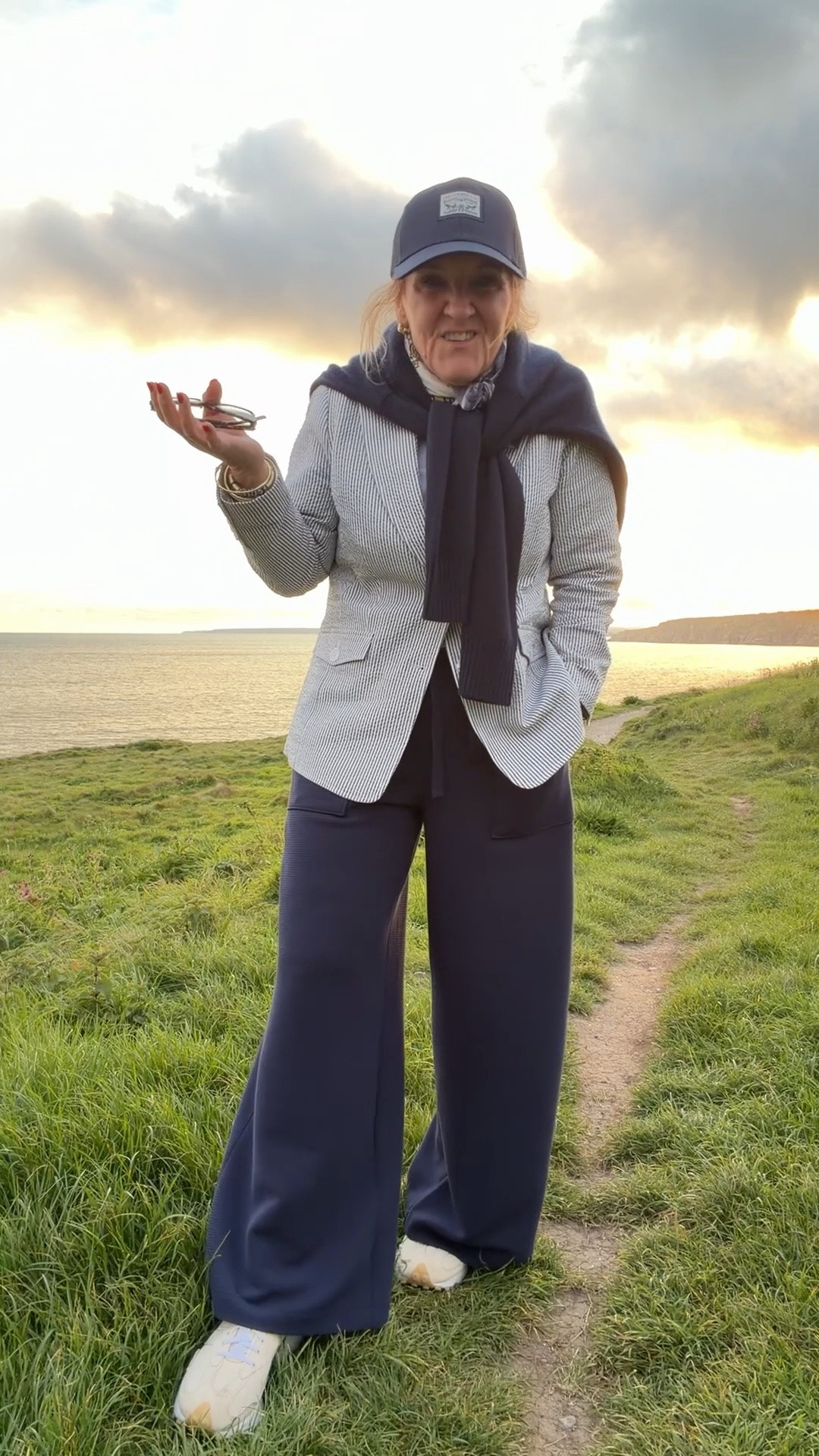 Spent the day traveling from London to Cornwall and then wandering the small village of Porthleven.

Blazer size 10 petite 
Trench med petite
Spanx french rib pants med petite
20% off Allie & Bess with code NANETTE20

#LTKstorytime #LTKOver40 #LTKTravel
