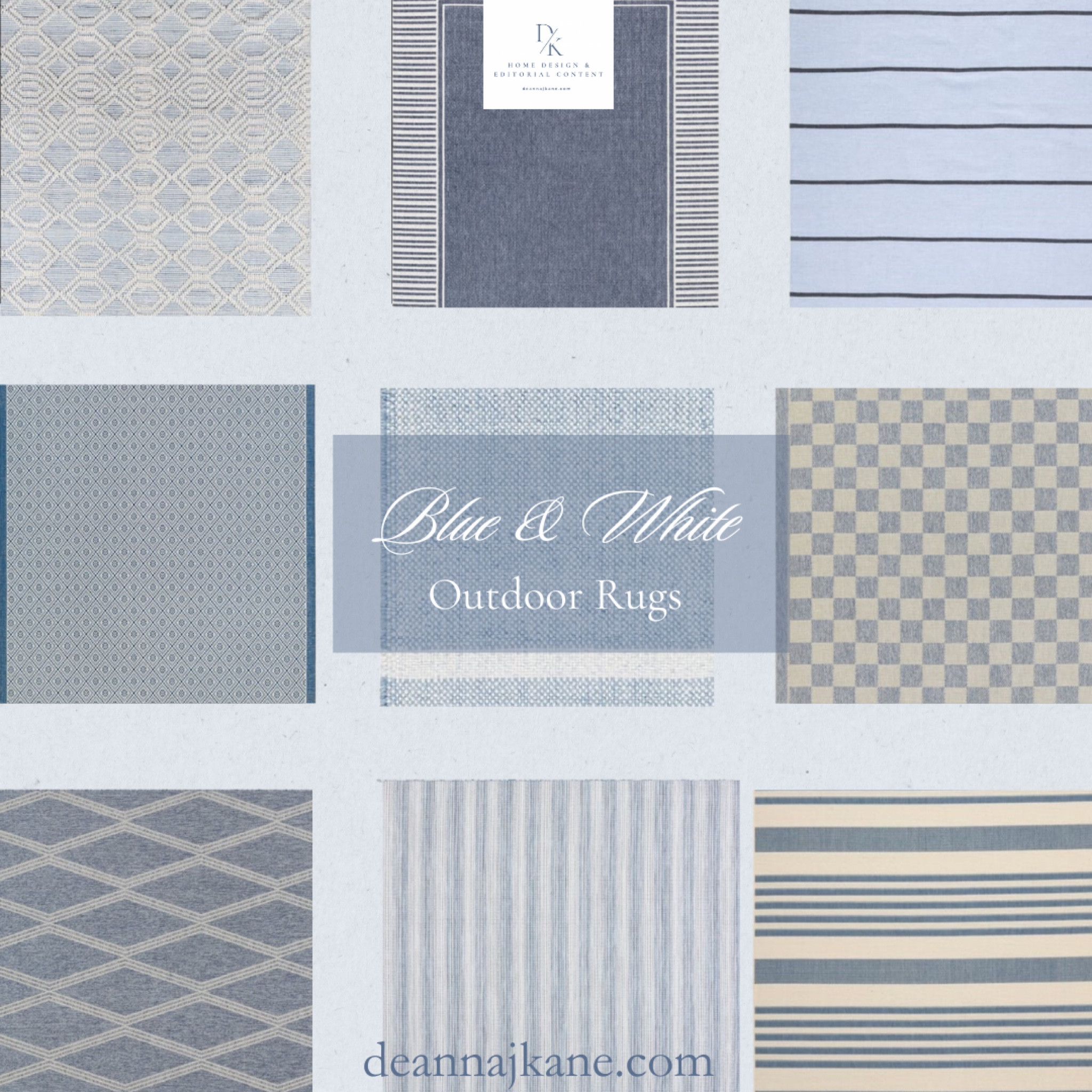 Blue & white outdoor rugs 

#LTKFamily #LTKHome #LTKSeasonal