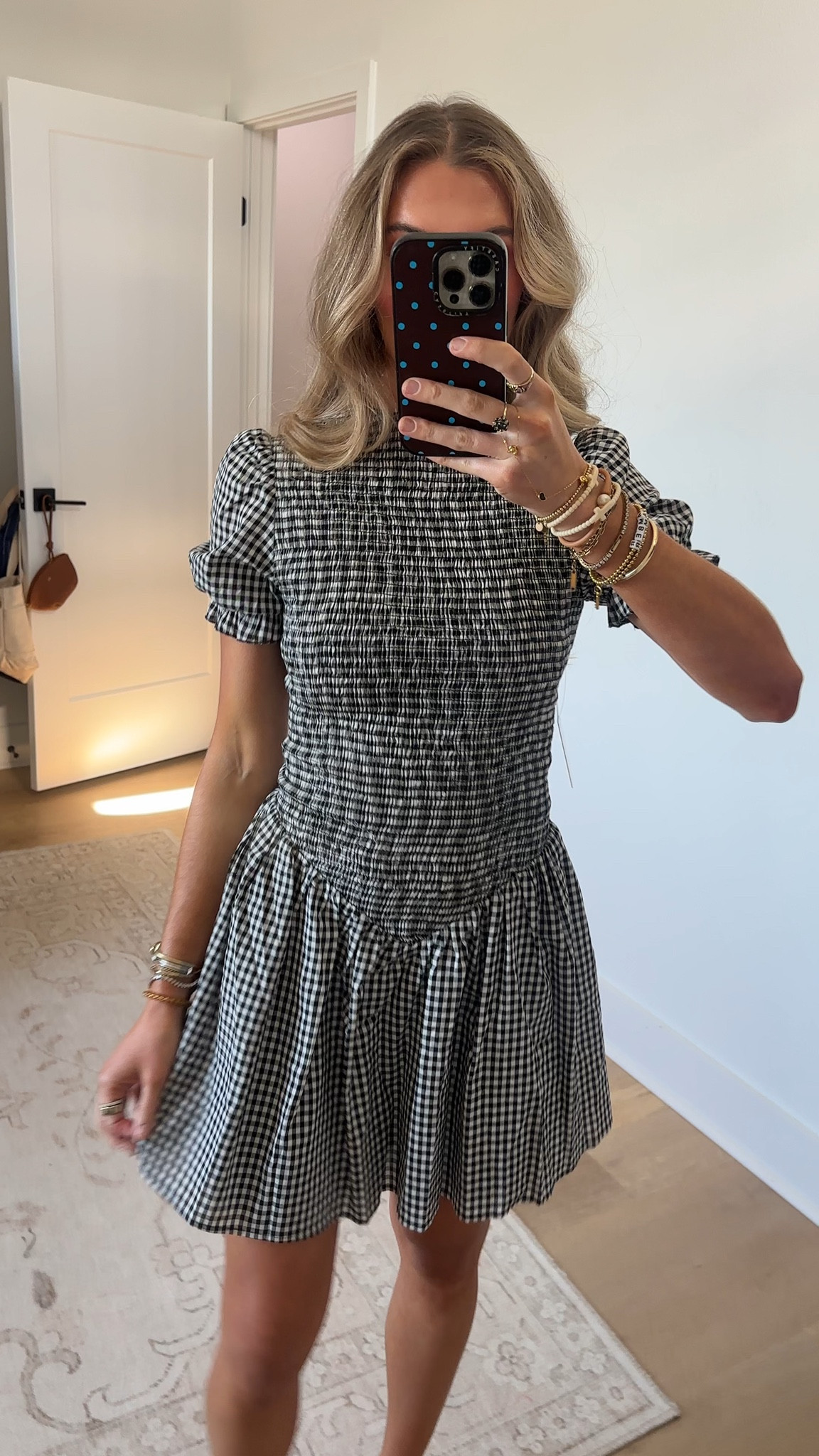 @petalandpup size xs Step into the spotlight with the Celine Mini Dress in black gingham, where playful elegance meets effortless style. This charming dress features a mini length and a high round neckline, perfect for adding a touch of sophistication to any occasion.

#LTKSeasonal #LTKdayinmylife #LTKootd