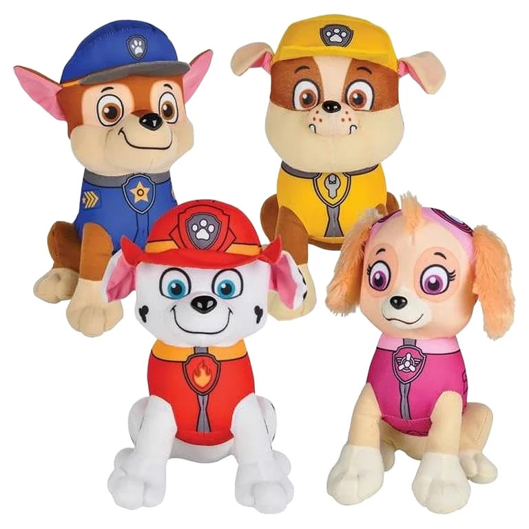 Paw Patrol Plush, Paw Patrol Characters Set of 4 Marshall Chase Rubble Skye 8" Plush Stuffed Anim... | Walmart (US)