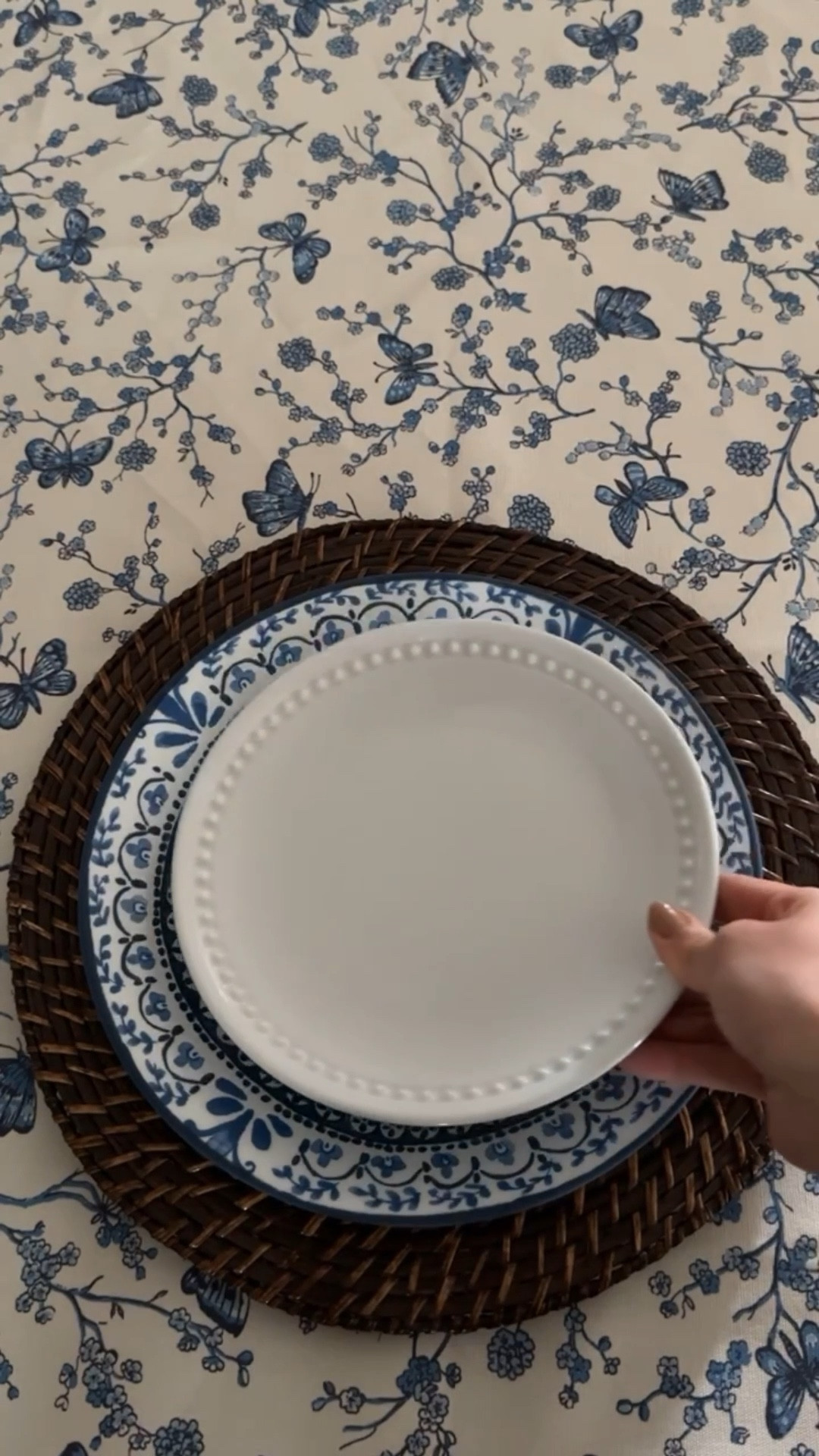 Blue & white place setting...

#LTKHome