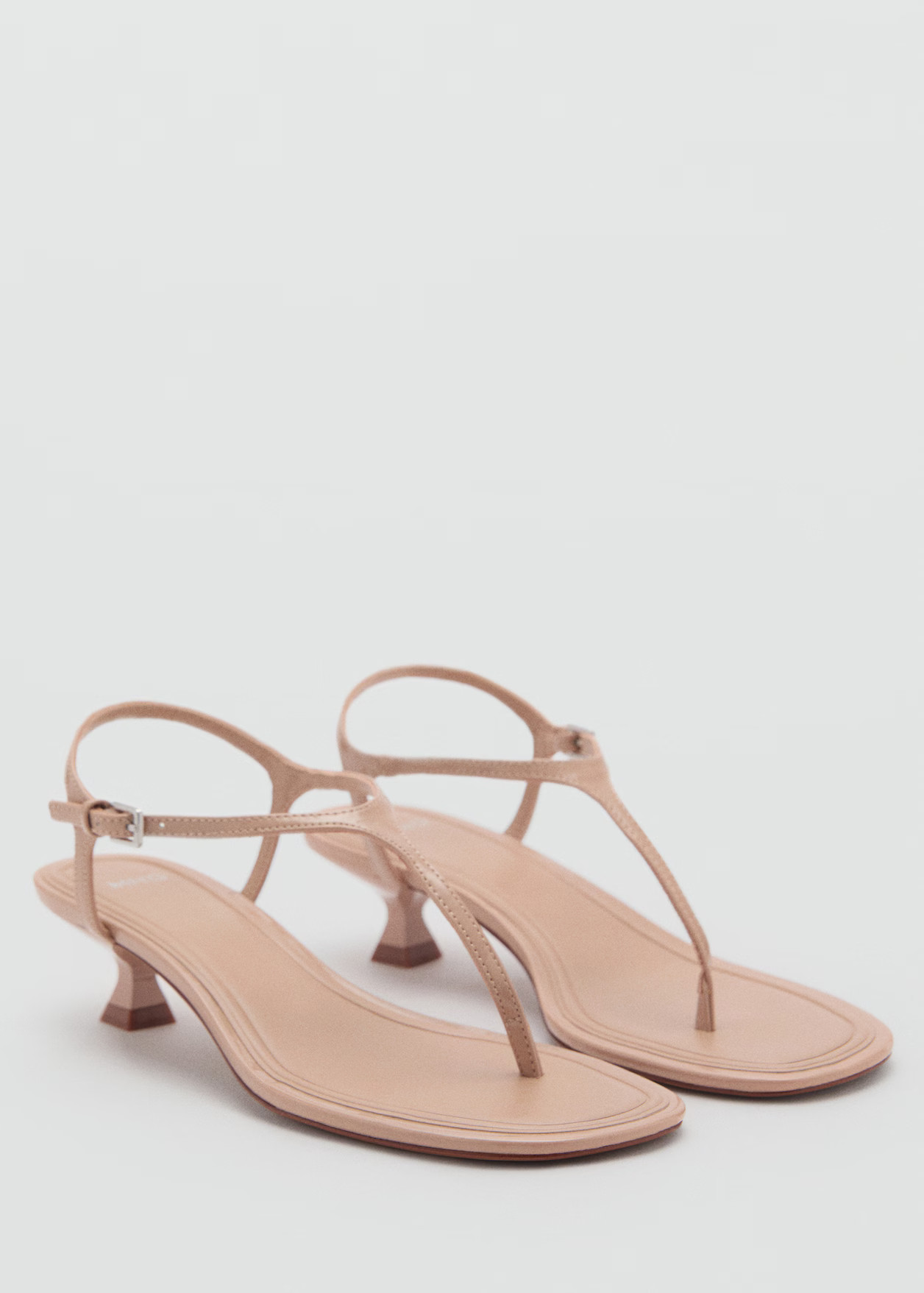 Kitten-heel sandals with strap - Women | MANGO USA | Mango (US/MX/AU)