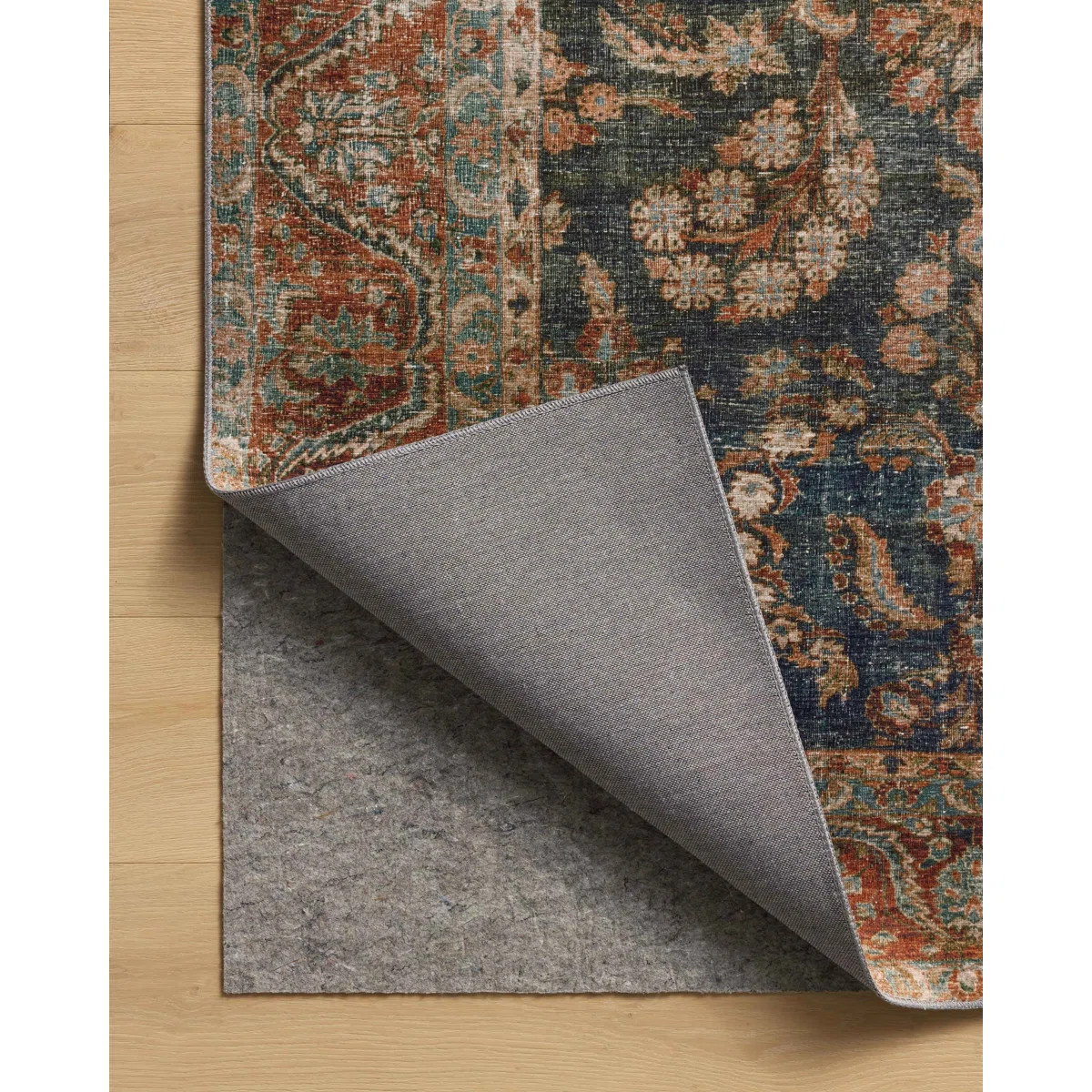Chris Loves Julia x Loloi Jules Ocean / Spice Area Rug | Wayfair North America