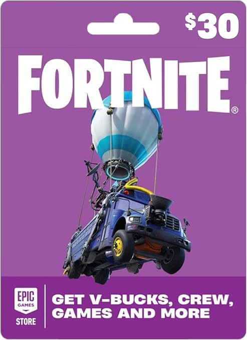 Fortnite Physical $30 Gift Card - Powered by the Epic Games Store | Amazon (US)