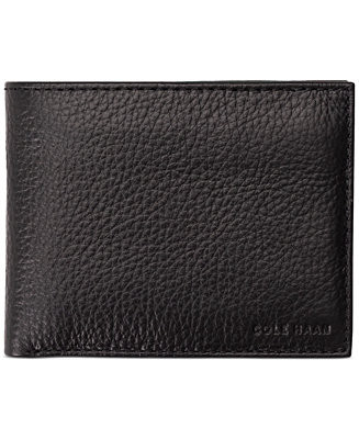 Cole Haan Men's Pebbled Leather Billfold   - Macy's | Macy's