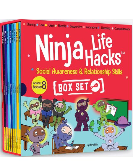 Ninja Life Hacks Book set kids learning toddler homeschool must haves social awareness and relationship skills leadership behaviors growth mindset must have kids books 

#LTKkids #LTKfamily #LTKGiftGuide