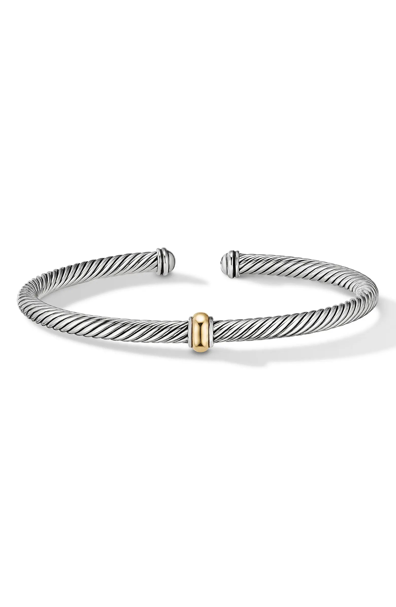 Cable Classics 18K Gold Center Station Bracelet | Nordstrom