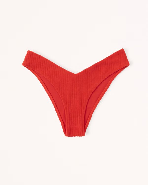 Women's Terry Tall-Side High-Leg Cheeky Bottoms | Women's New Arrivals | Abercrombie.com | Abercrombie & Fitch (US)