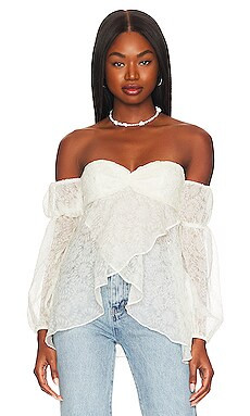 MAJORELLE Catarah Top in Ivory from Revolve.com | Revolve Clothing (Global)