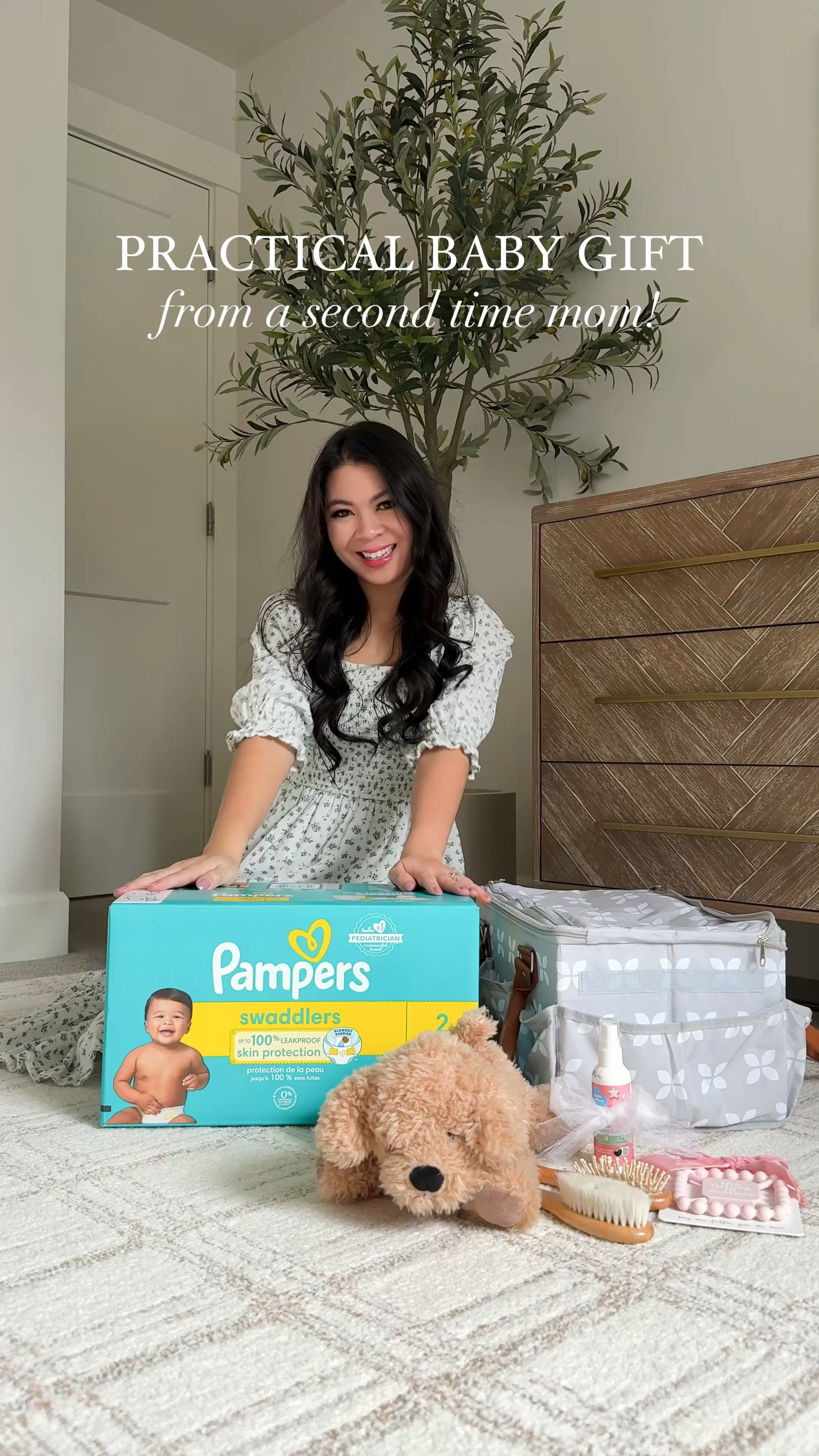 PRACTICAL BABY GIFT IDEA! 


Diaper caddy organizer, pampers swaddlers diapers, burp clothes set, wooden baby hair brush, hand sanitizer spray, aquaphor baby healing ointment and diaper rash paste, bottle and dish soap, teether,  velvet ribbon, dress, Loloi Chris loves Julia rug 

#LTKBaby #LTKHoliday #LTKGiftGuide