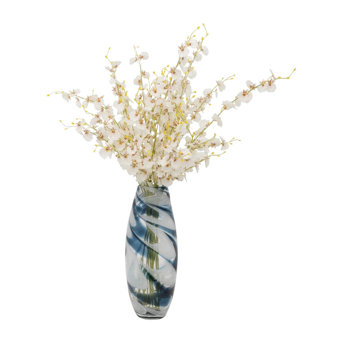 Hand-Blown Glass Vase with Elegant Swirl Design | Wayfair North America