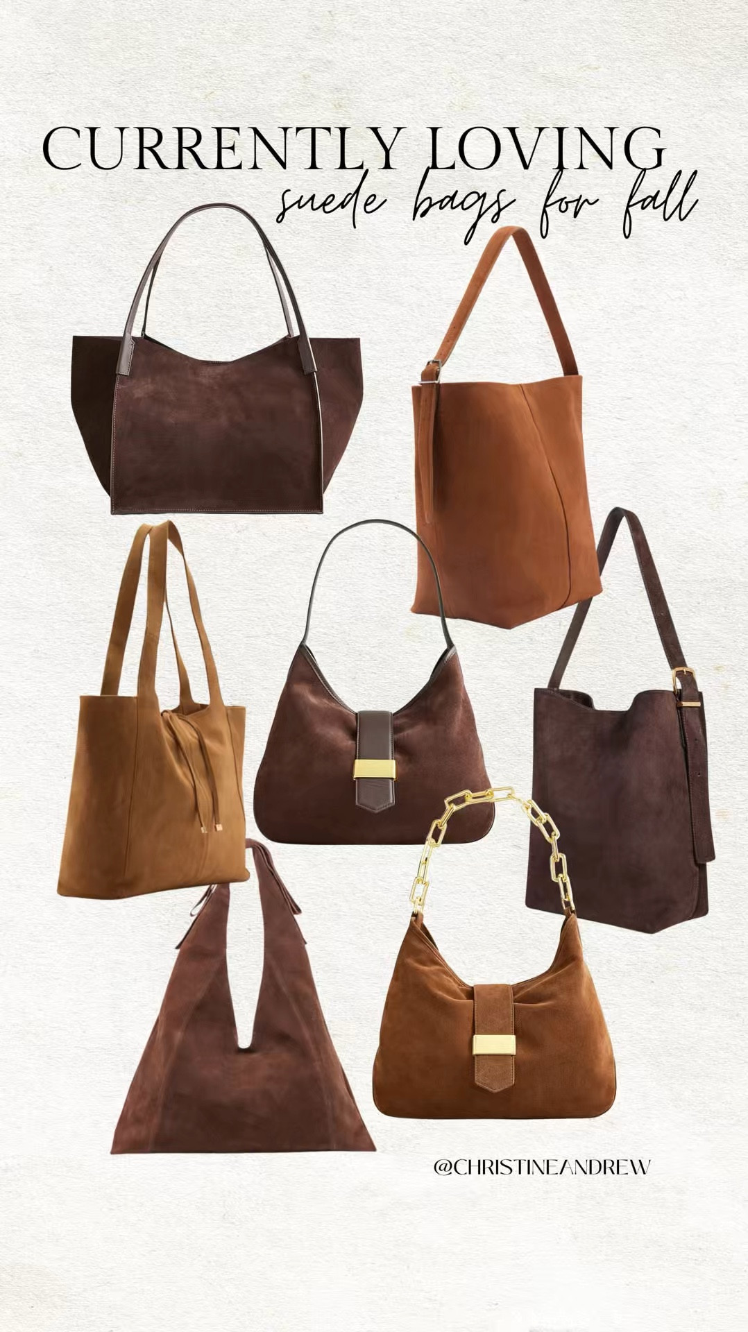 Currently loving: suede bags for fall 🤎🍂

Suede purse, bucket tote, suede tote, Madewell bag, mango bag, suede mango bag, jcrew, dolce vida, fall fashion, fall style, now trending, teacher style, Christine Andrew 

#LTKSeasonal #LTKItBag #LTKVideo