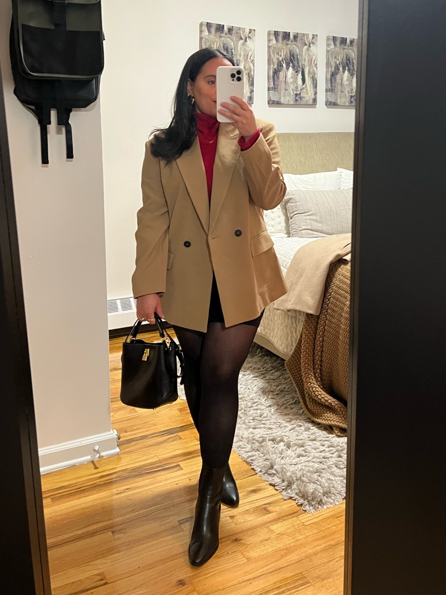 A blazer will always work. 
1. Oversized blazer:
Zara 2753/132 Taupe Brown
2. Tights: Sheertex in Classic Sheer
3. Booties: Zara 2104/010 (Sold Out)



#LTKSale 

#LTKmidsize #LTKfindsunder50 #LTKworkwear