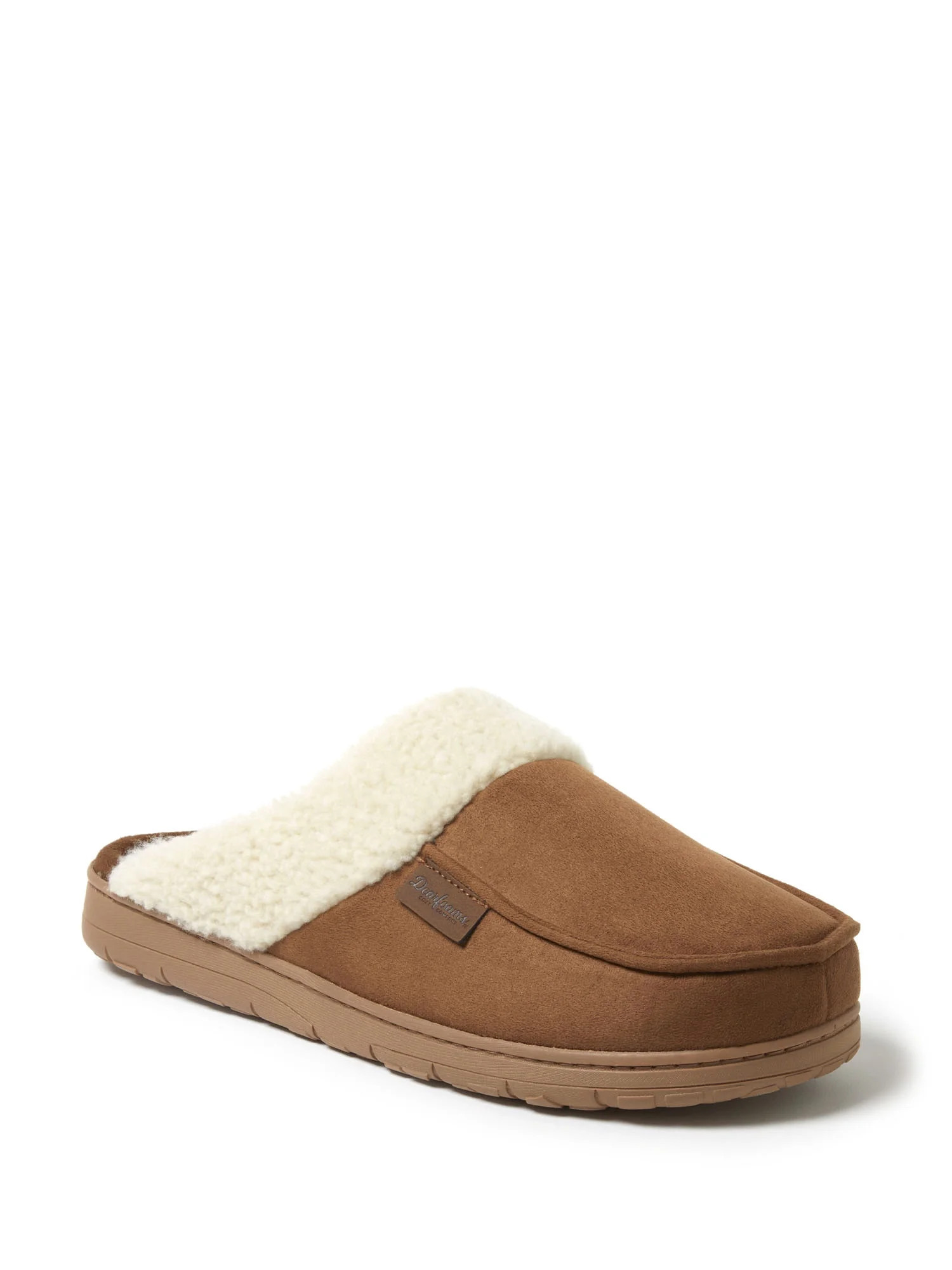 Dearfoams Cozy Comfort Men's Microsuede Moc Toe Scuff Slippers | Walmart (US)