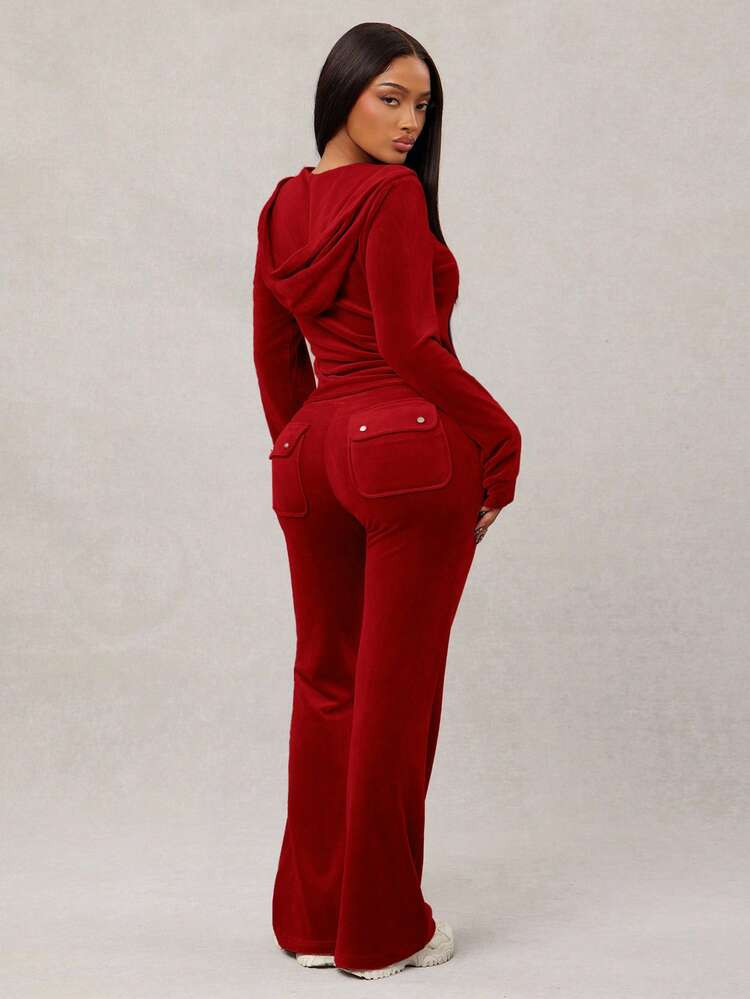 Radiana Velvet 2 Piece Set | SHEIN