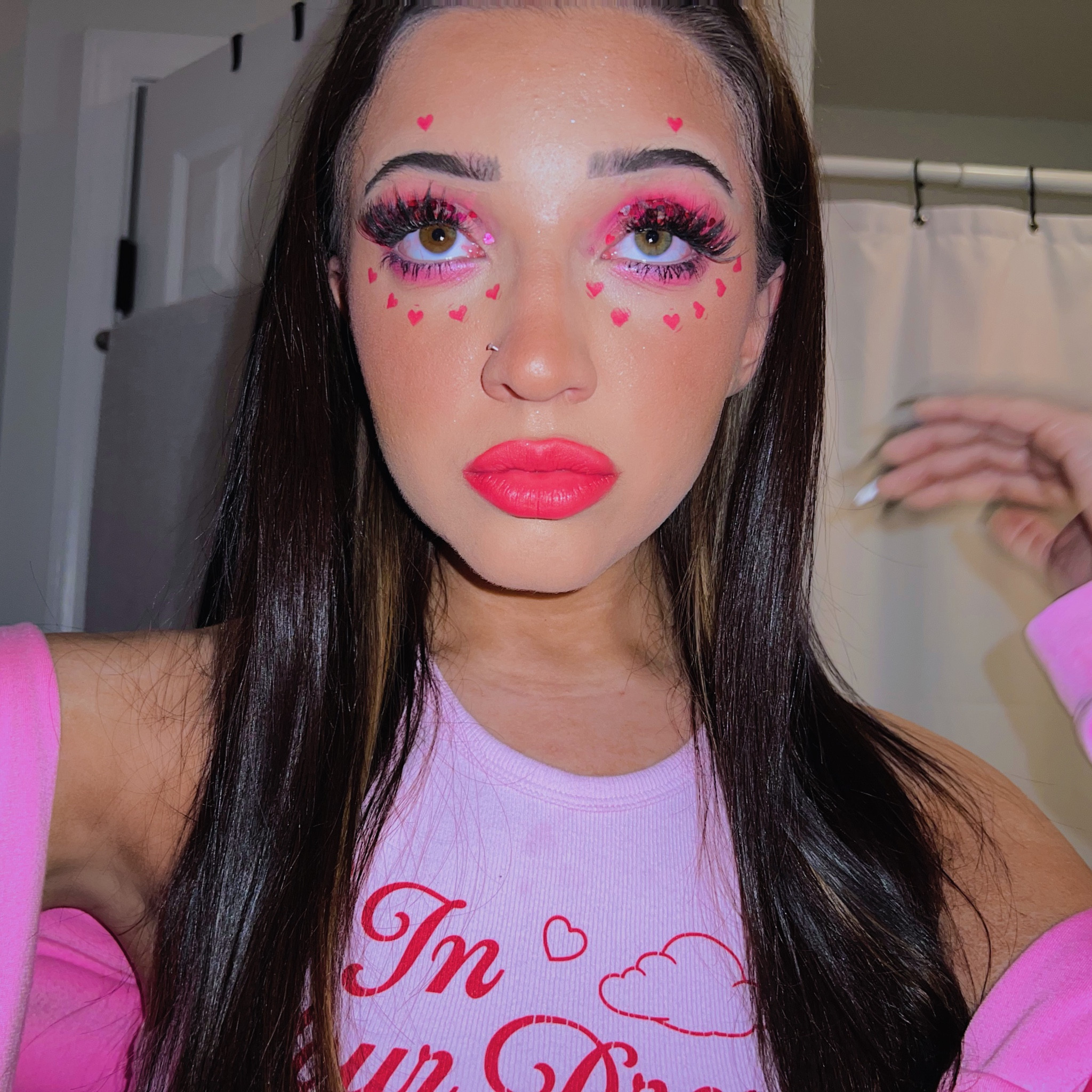 Cute lil makeup look because Valentine's day is coming up 💌 I was cupid for halloween. The shirt says "In Your Dreams" and is from the Playboy x Pacsun collection, but I don't think it's available anymore! All of the makeup is use daily is in a collection on my page so check that out🍭 

#LTKSale #LTKsalealert #LTKbeauty