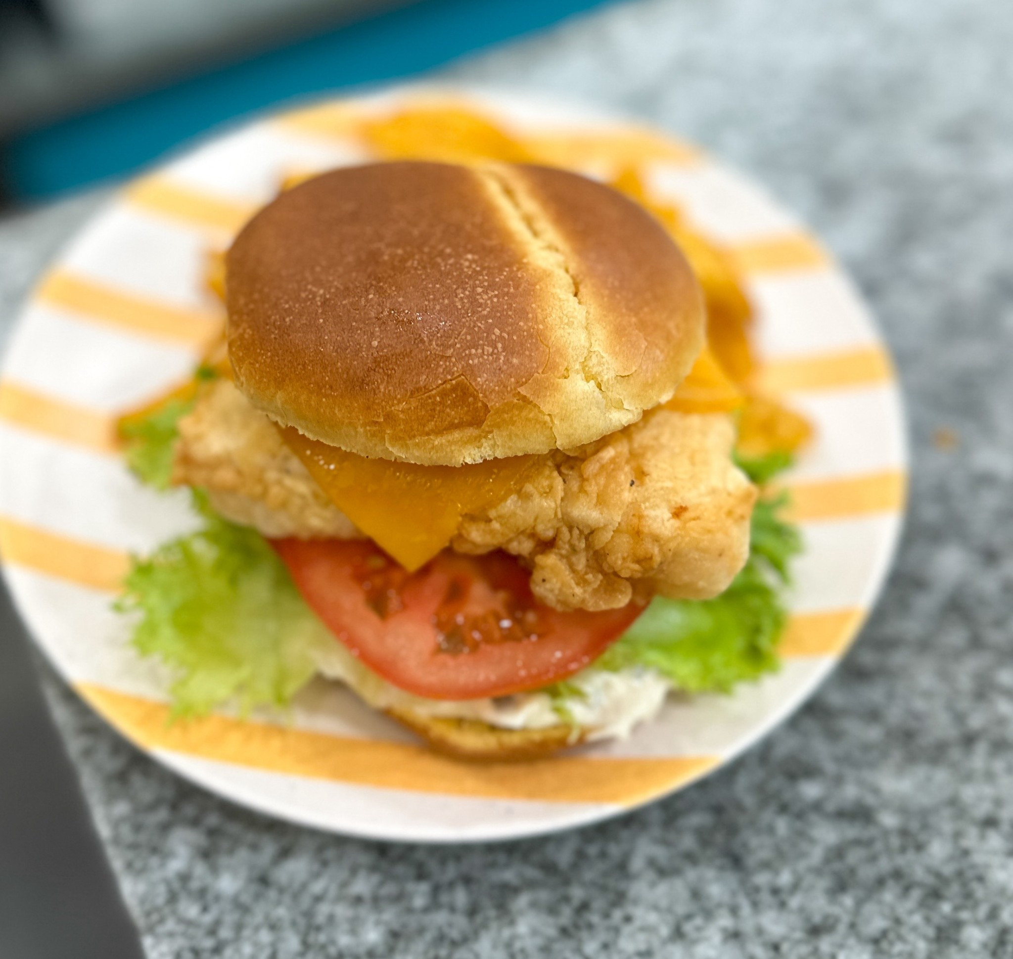 Fish sandwich on a saucer. Love this simple plate for this fish sandwich. #sandwiches #fishfry #fishsandwiches  #kitchenware

#LTKfoodie