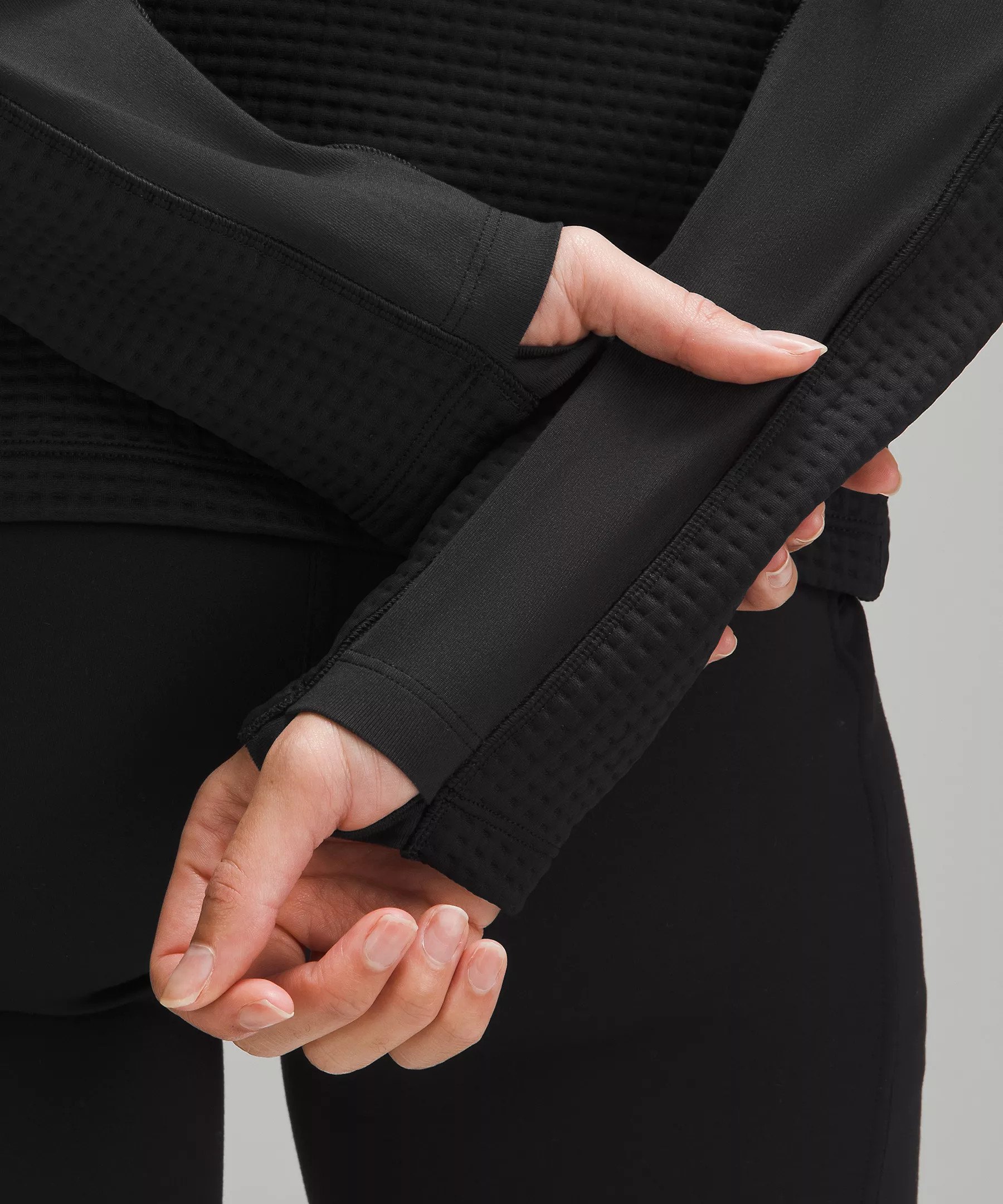 Waffle-Knit Half-Zip Long-Sleeve Shirt | lululemon (CA)