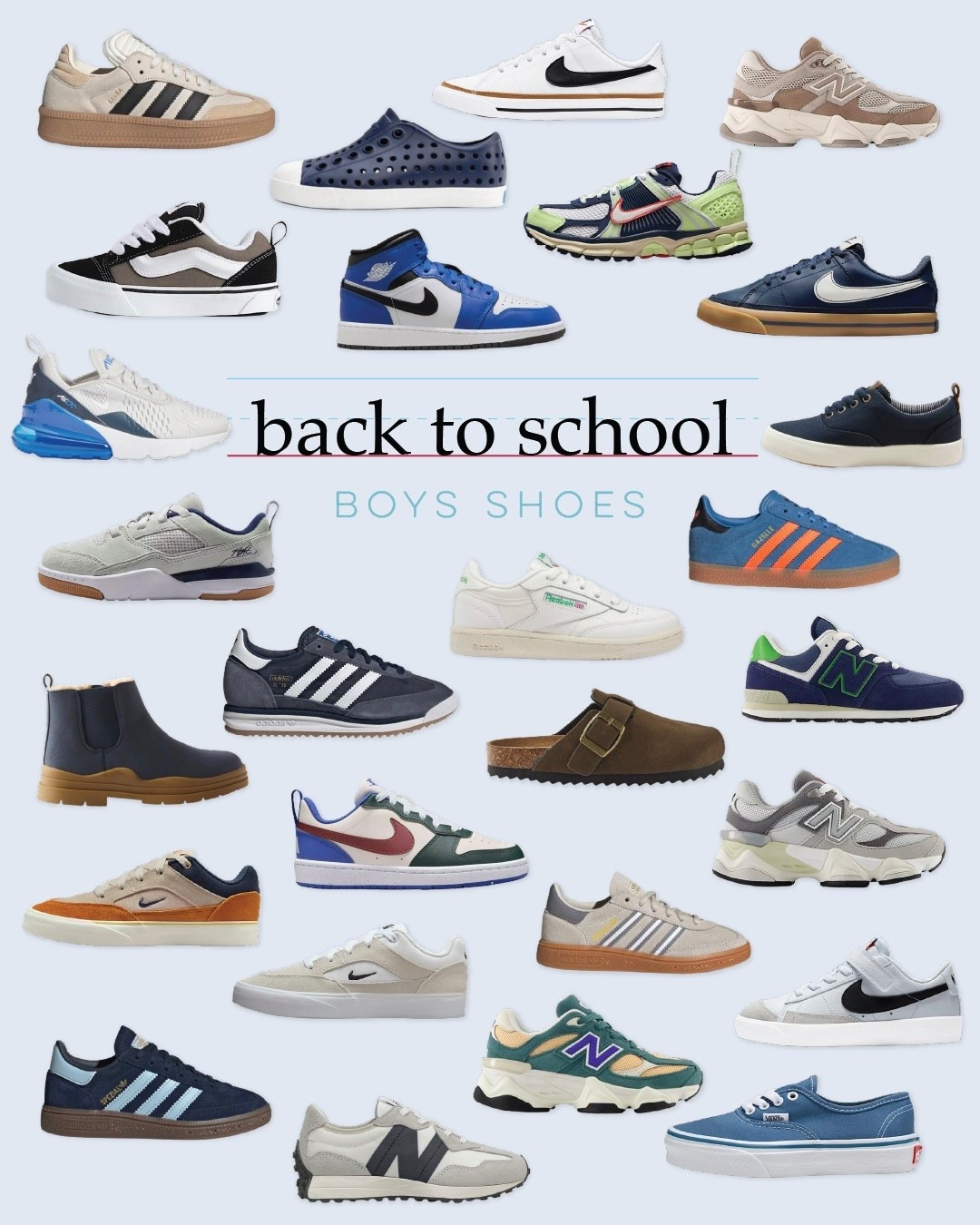 Fresh kicks for the first day! Whether he’s into bold colors or classic styles, we found all the coolest shoes for your school guy!

#BackToSchoolStyle #CoolKicks #ElementaryStyle

#LTKShoeCrush #LTKKids