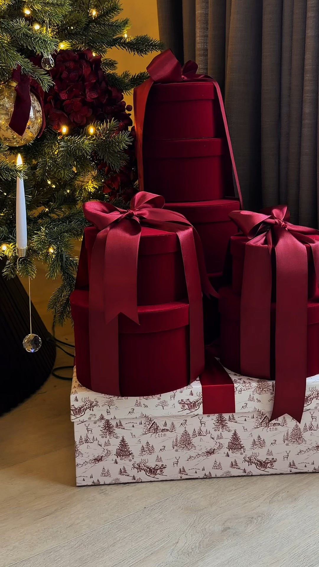 You just found the ultimate holiday wrapping hack. 🍷🎀 

Obsessed with these velvet nesting boxes! I simply added a burgundy satin ribbon for a monochromatic, high-end look. It’s the easiest way to elevate your Christmas gifts and they double as stunning holiday decor under the tree. No messy wrapping paper required. ✨
Save this for your gift wrapping inspo!

#christmasgiftideas #giftwrapping #luxurywrapping #holidaydecor #christmasaesthetic #velvetbox #amazonfinds #diychristmas #holidayseason2024 #giftpackaging #burgundyaesthetic #christmasinspo

