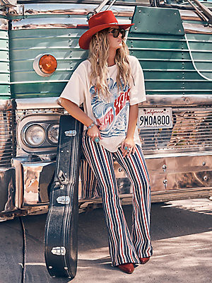 Wrangler x Lainey Wilson Striped Flare Jeans | Wrangler