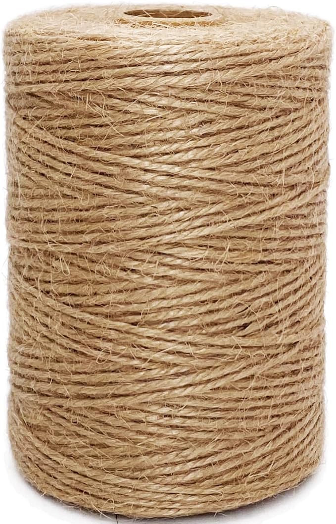Jute Twine String 328 Feet Durable Natural Jute Rope String Perfect for Arts Crafts Mason Jars Kn... | Amazon (US)
