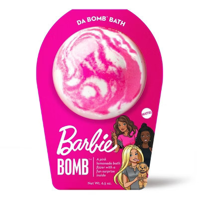 Da Bomb Bath Fizzers Barbie Pink Swirl Bath Bomb - 6.5oz | Target