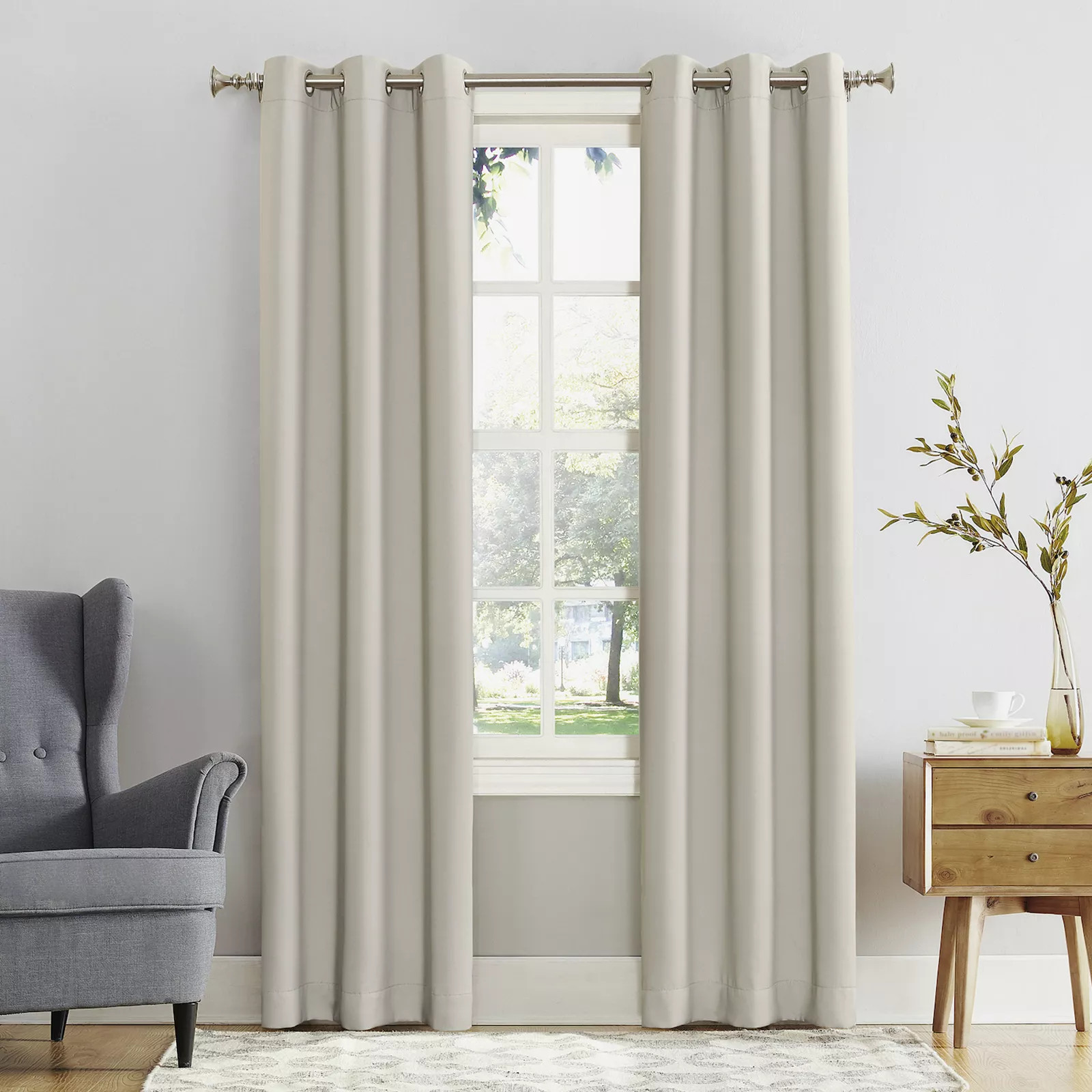 Sun Zero Mercer Blackout Solid Grommet Single Curtain Panel | Kohl's