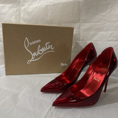 Christian Louboutin So Kate 100 Red Metallic Patent Psychic Size 38/ Women’s 8 | eBay US