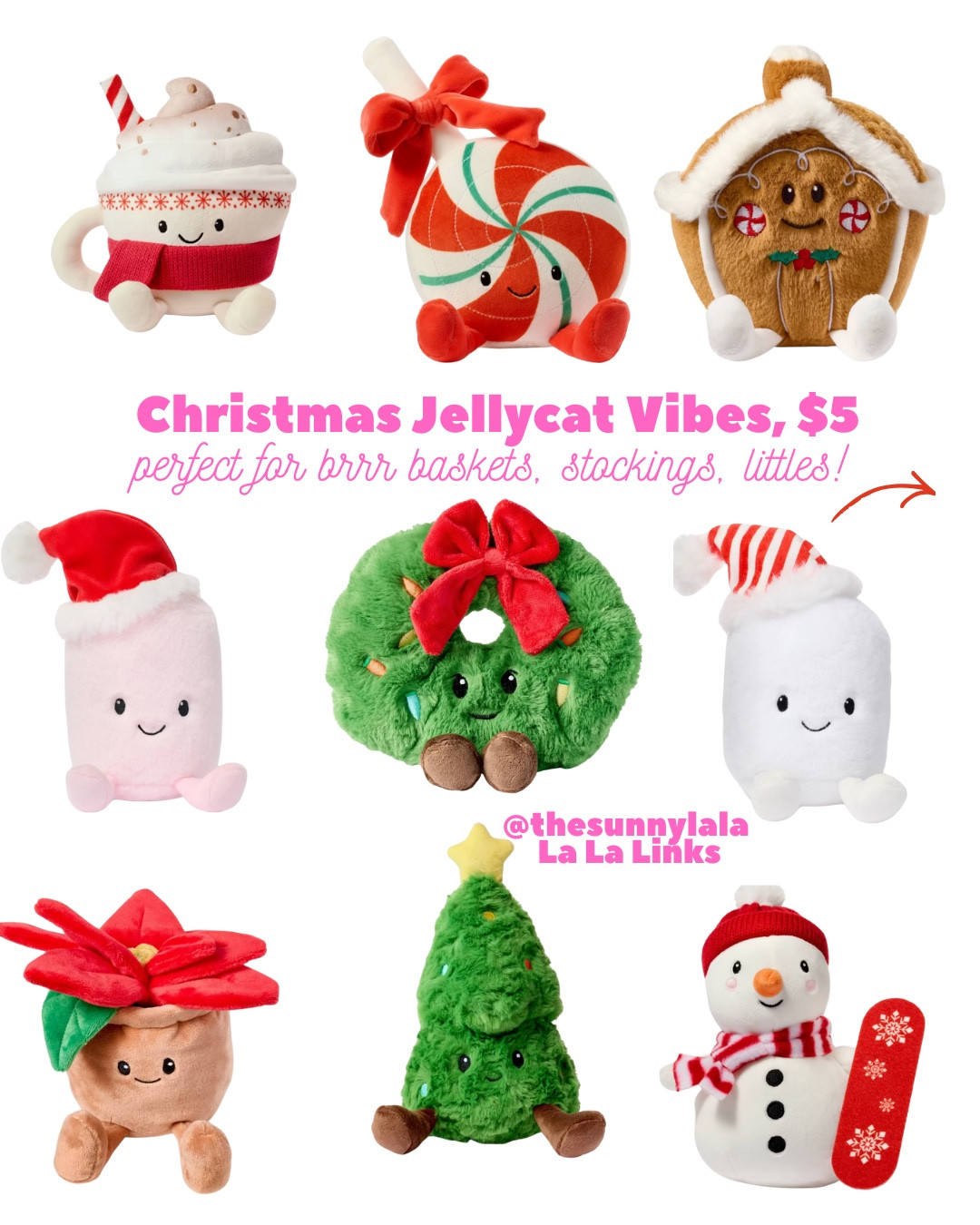 Christmas Jellycat Vibes, $5 💖🎄✨
… how CUTE are these?!? Perfect for brr baskets, stockings and littles!



#LTKHoliday #LTKKids #LTKGiftGuide