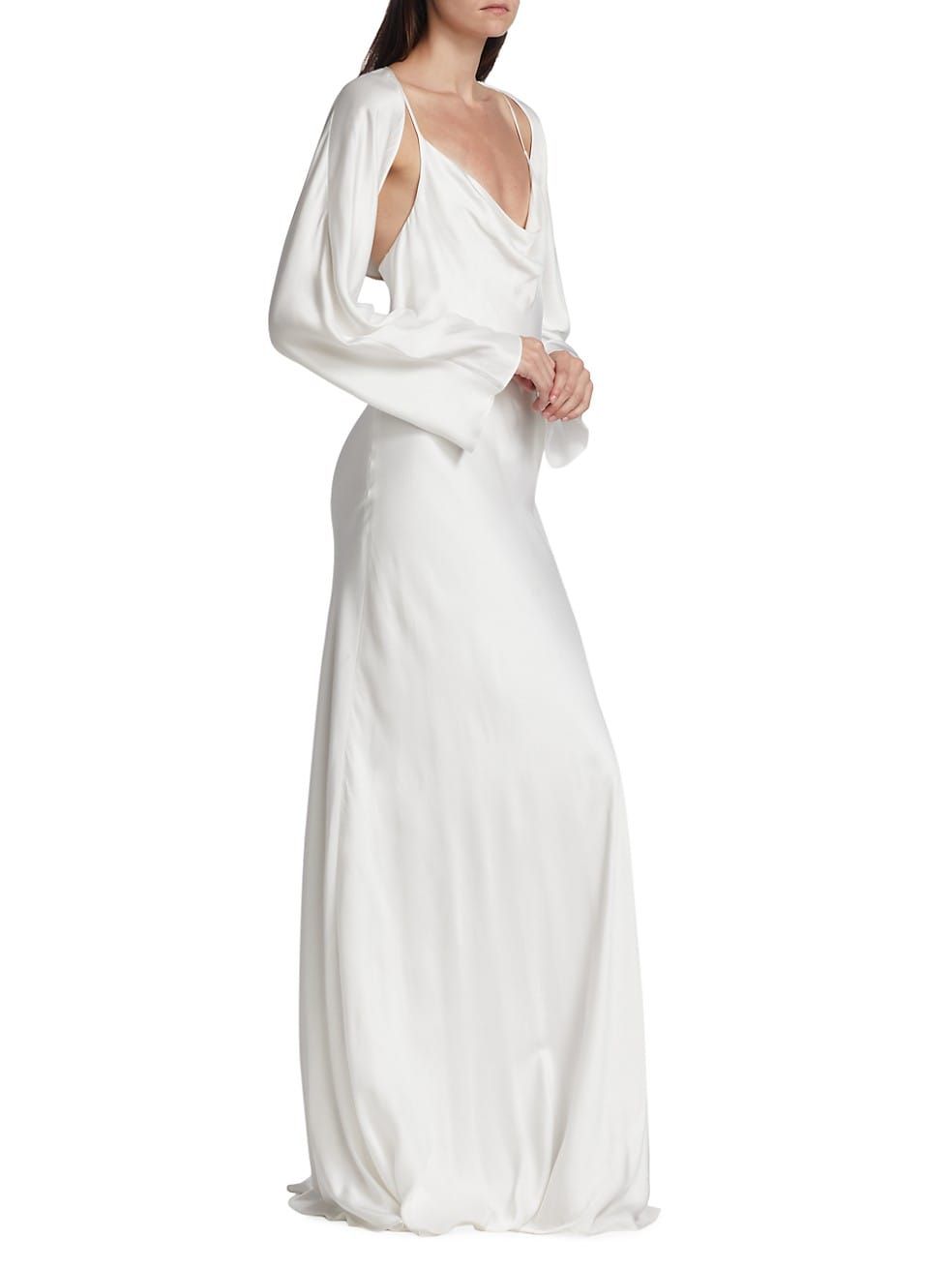 Alicia Removable Shawl & Cowl-Neck Gown | Saks Fifth Avenue