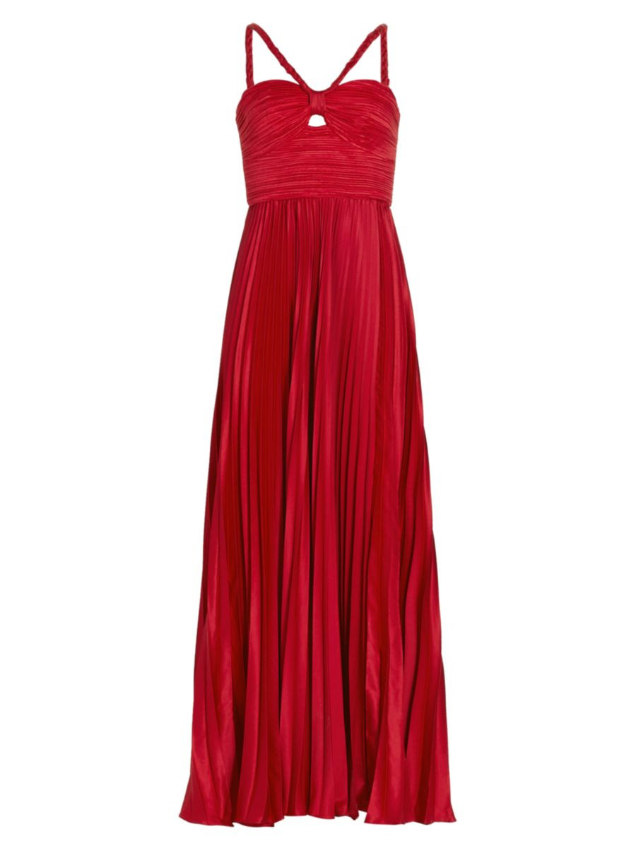Idra Pleated Halter Gown | Saks Fifth Avenue