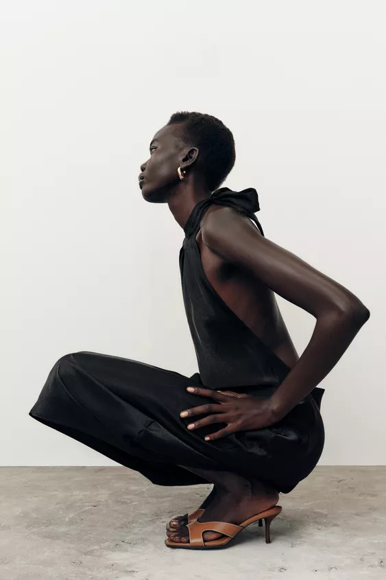 STITCHED HEEL SANDALS | Zara US