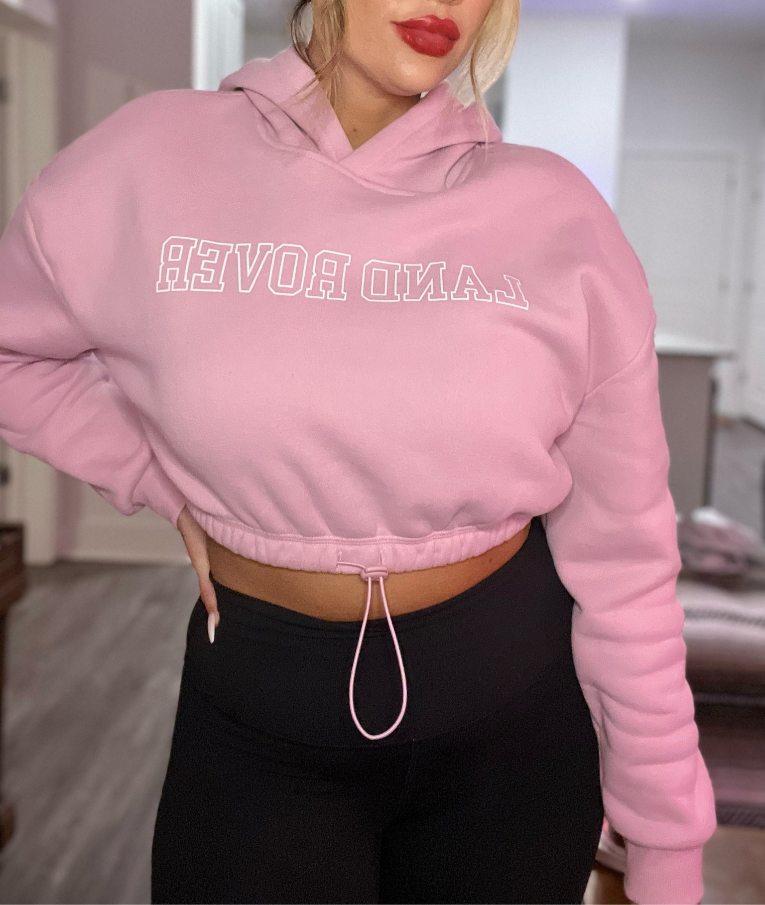 Purple Land Rover cropped hoodie 

#LTKGiftGuide