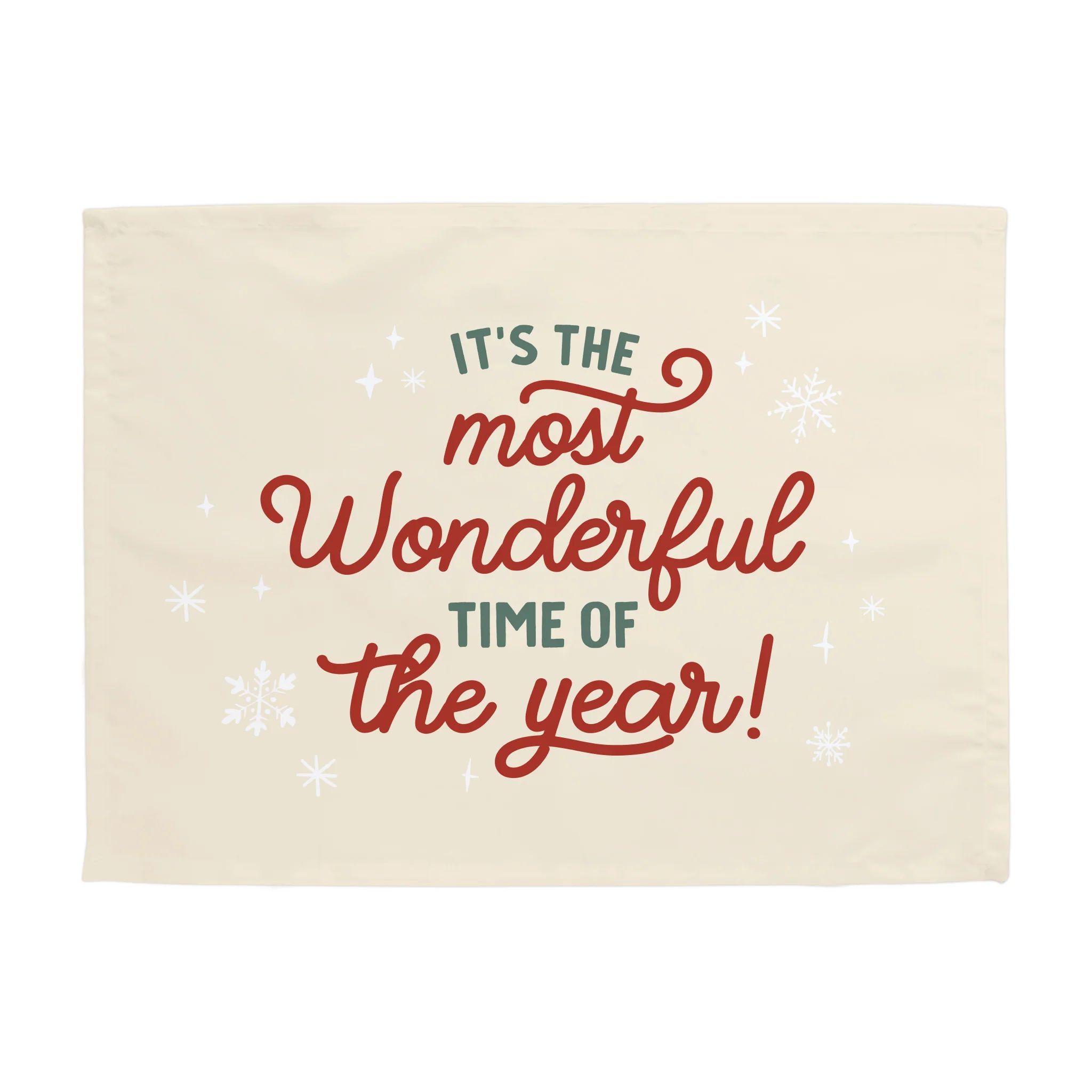 {Traditional} It's the Most Wonderful time of the Year Banner | Hunny Prints