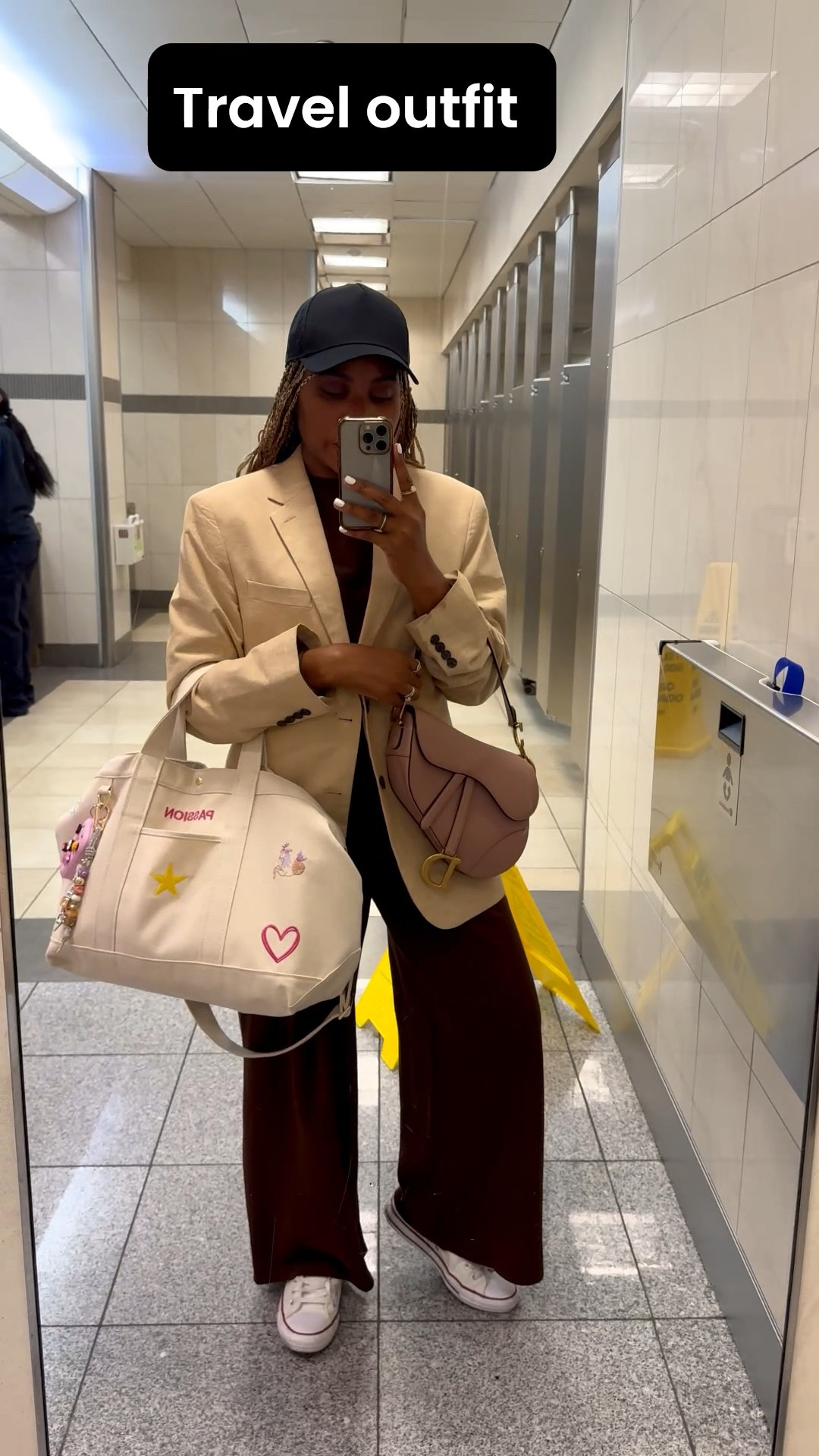 Took a quick video of my outfit at the airport yesterday on my day trip to Miami 
This Zara set is so comfy, I pre an oversized blazer over it.

#travel #traveloutfit

#LTKTravel #LTKOver40 #LTKFindsUnder50