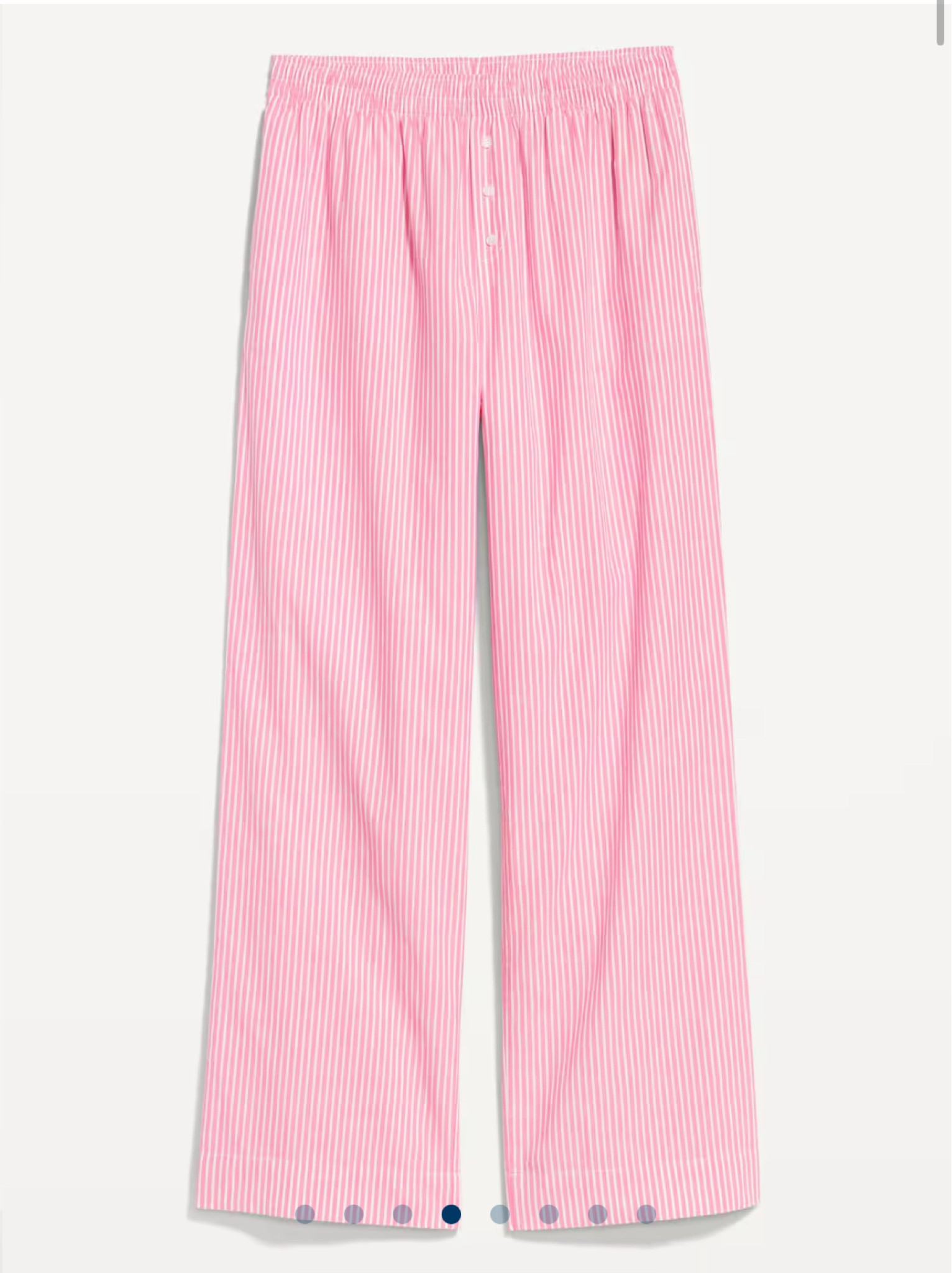 I sleep best in pants!  Love these cute pink and white stripe poplin pants! 🎀🤍