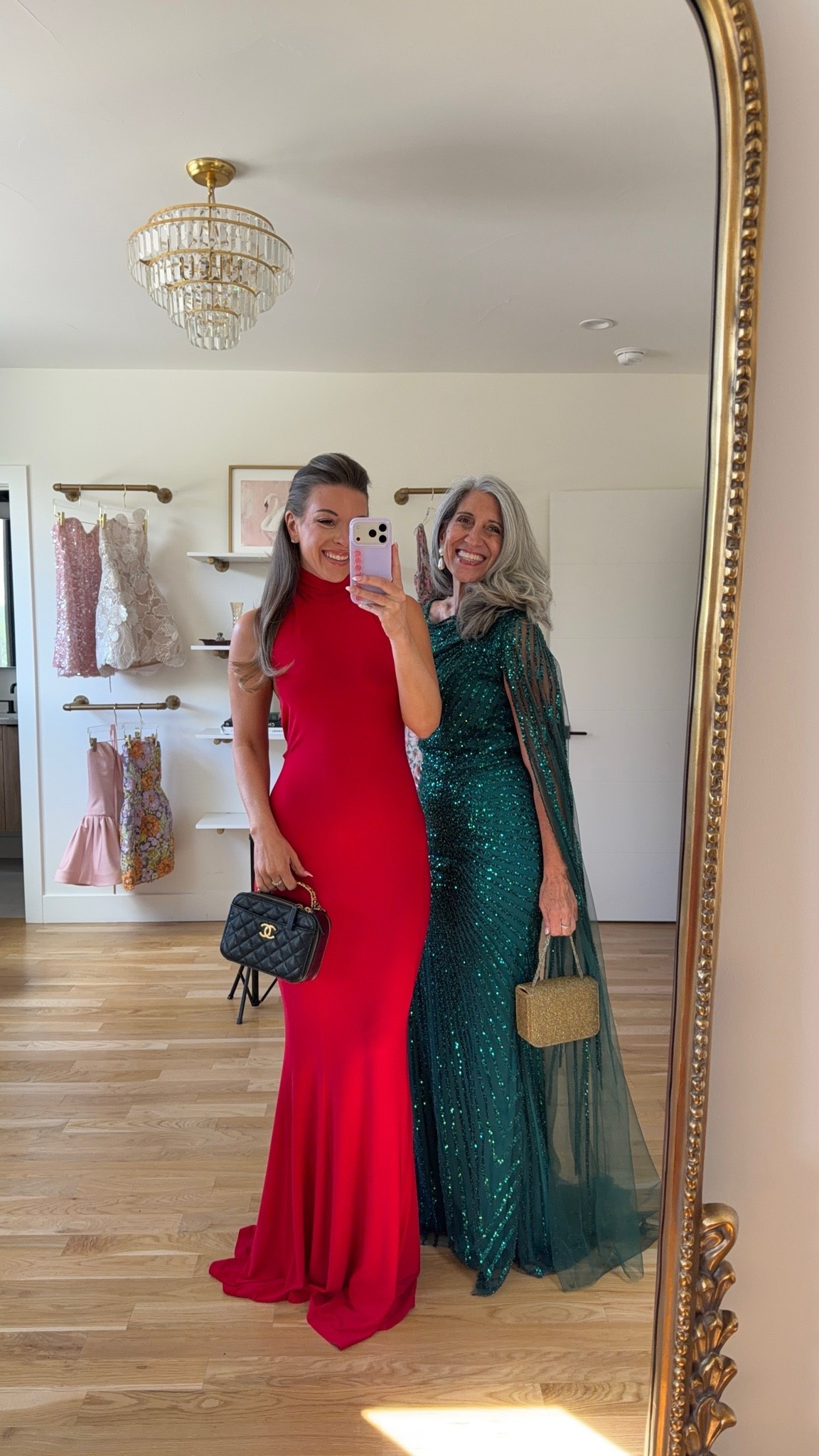 red sleeveless gown with a high mock neckline, a fitted shape, and a small train, emerald green beaded gown with a diagonal line pattern and sheer cape sleeves mom and me formal wedding guest and mother of the bride dresses 💍

revolve code: tulip

I’m 5’4” and wear a size small/2 

mom is 5’4” and wears a medium/6

fall wedding guest dresses, wedding guest dresses, cocktail dresses, semi-formal dresses, black tie wedding guest dresses, destination wedding guest dresses, garden party dresses, wedding guest outfit ideas, mom & me outfits, mom & me dresses, matching outfits, mother daughter outfits, family photo outfits, wedding guest dresses, mother of the bride, mother of the groom, wedding guest outfit ideas

#LTKWedding #LTKSeasonal #LTKootd
