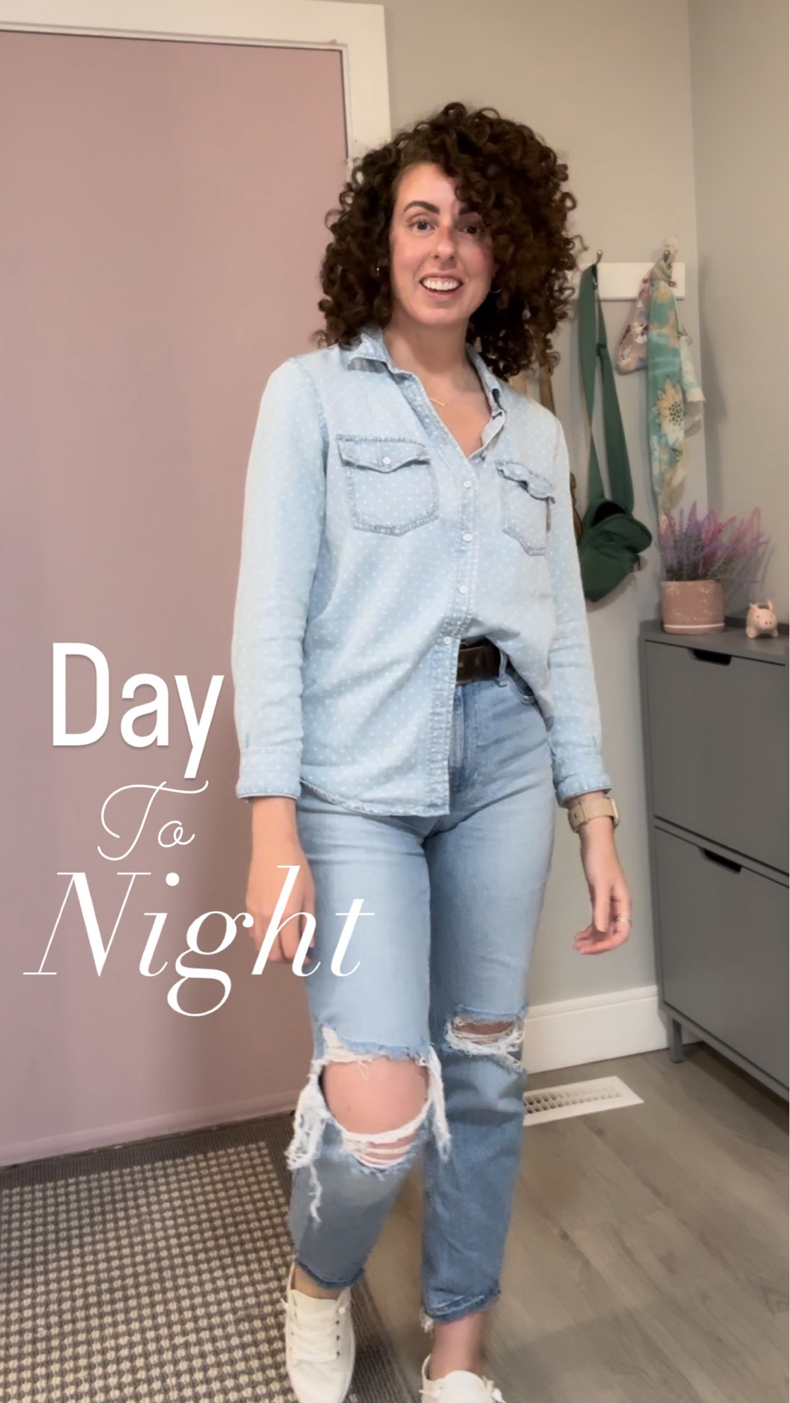 From Work to Dinner

Made this one easy for myself. Same shirt, different bottoms and a quick switch of the accessories. And a fluff of the hair 💁‍♀️
I’m ready 🖐🏼!

If you haven’t got yourself a satin skirt yet… I recommend 🙌🏼

#LTKstyletip #LTKsale #LTKcanada